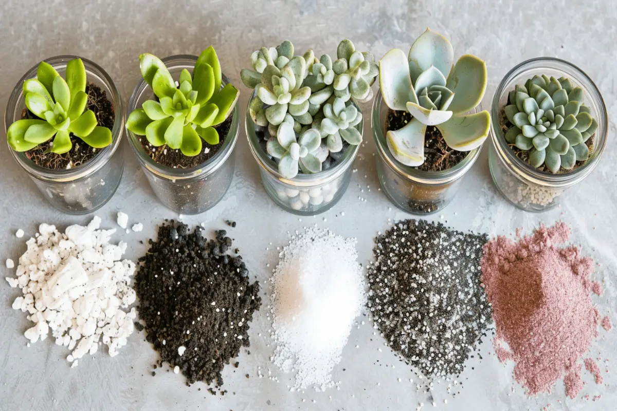 DIY Succulent Soil Recipe Ingredients